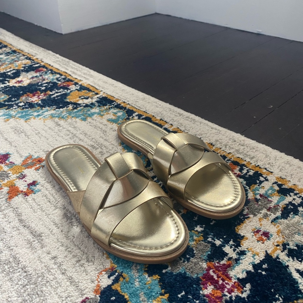 Fashion to Figure Gold Women's Sandals